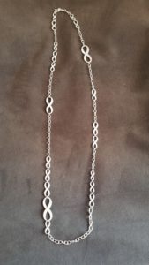 Tiffany-and-Co-16-Inch-Sterling-Silver-Infinity-Necklace-Rare