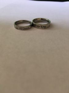 His and Hers rings.